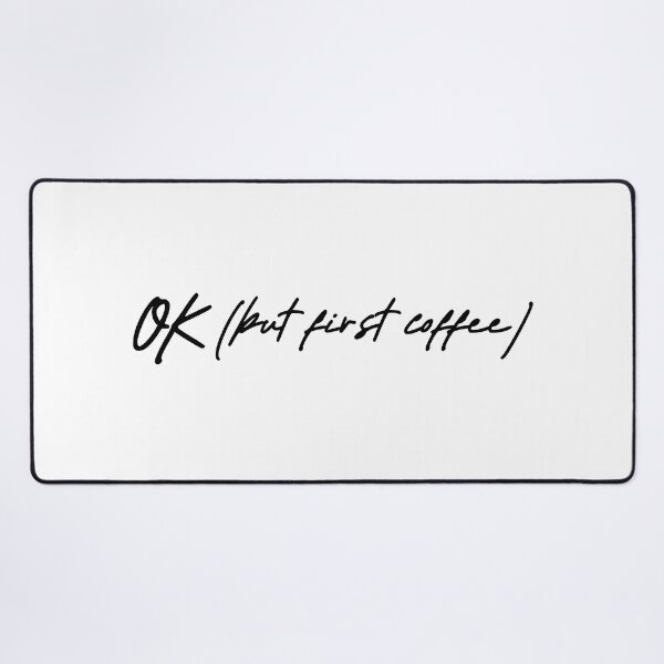 Item preview, OK but first coffee II (black) designed and sold by didijuca.