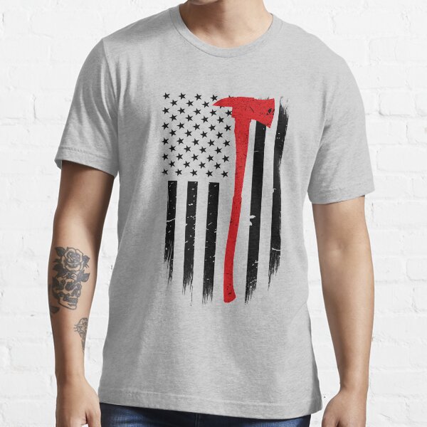 Thin Red Line Firefighter Axe Essential T-Shirt