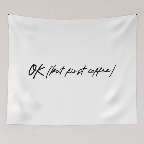 Item preview, OK but first coffee II (black) designed and sold by didijuca.