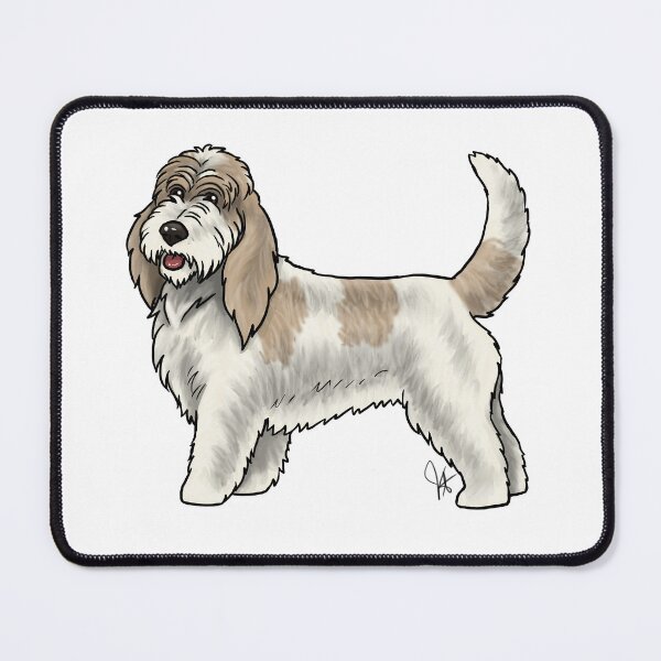 Item preview, Grand Basset Griffon Vendeen - White and Tan designed and sold by Jennifer Stolzer.