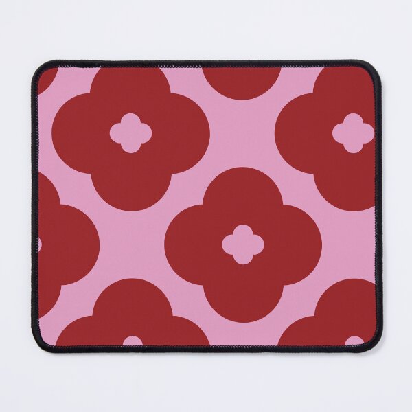 Item preview, Floral Moroccan Bright Red, Pink Tiles Pattern Illustration,Circle Floral, Mediterranean Style designed and sold by Dazzline Designs.