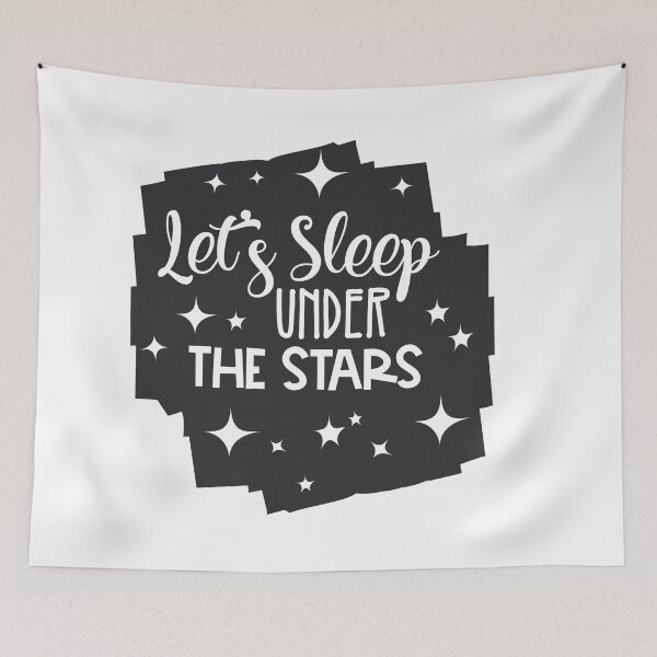 Item preview, LET'S SLEEP UNDER THE STAR designed and sold by SticerOcean.
