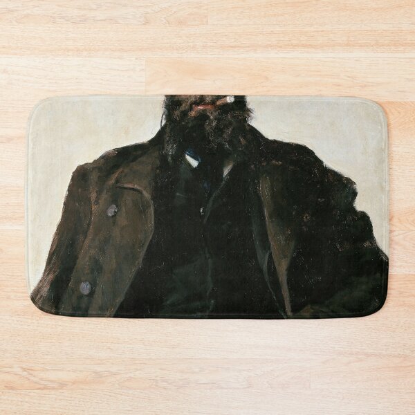 Item preview, Portrait of Man in Hat Smoking with Waistcoat | Dark Brown Tones designed and sold by archerfield.