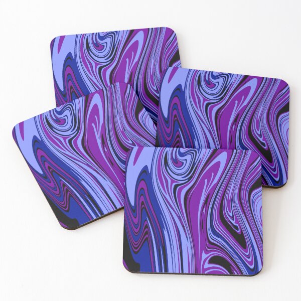 Item preview, Abstract Purple, Dark Blue, and Black Paint Pour Swirls Design, made by EndlessEmporium designed and sold by EndlessEmporium.