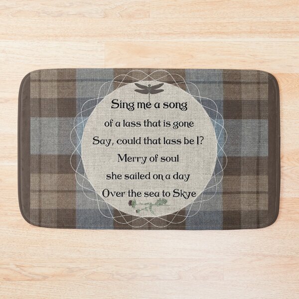 Item preview, Outlander Song - Fraser Tartan Kilt - Spiral Lettering designed and sold by dealchica.
