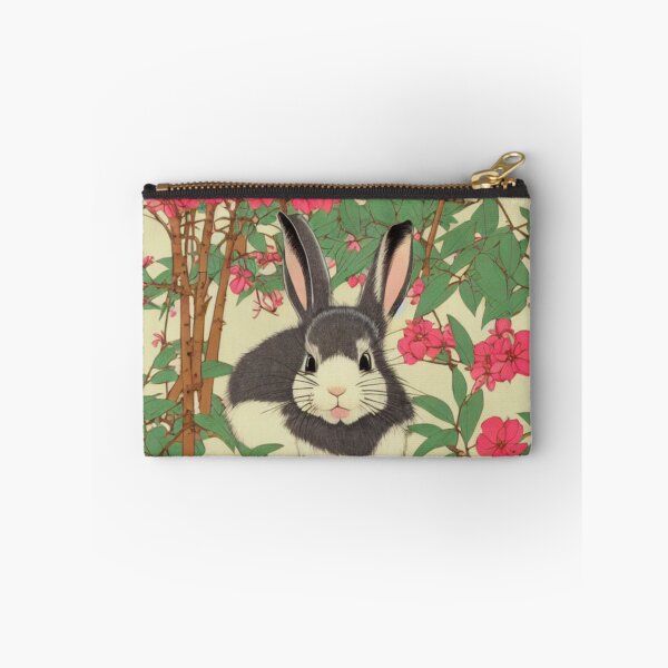 Item preview, Grey Furball Frenzy in Springtime An American Mini Rex Rabbit Bunny Mom designed and sold by wigobun.