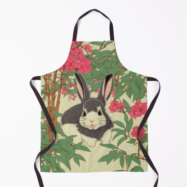 Item preview, Grey Furball Frenzy in Springtime An American Mini Rex Rabbit Bunny Mom designed and sold by wigobun.
