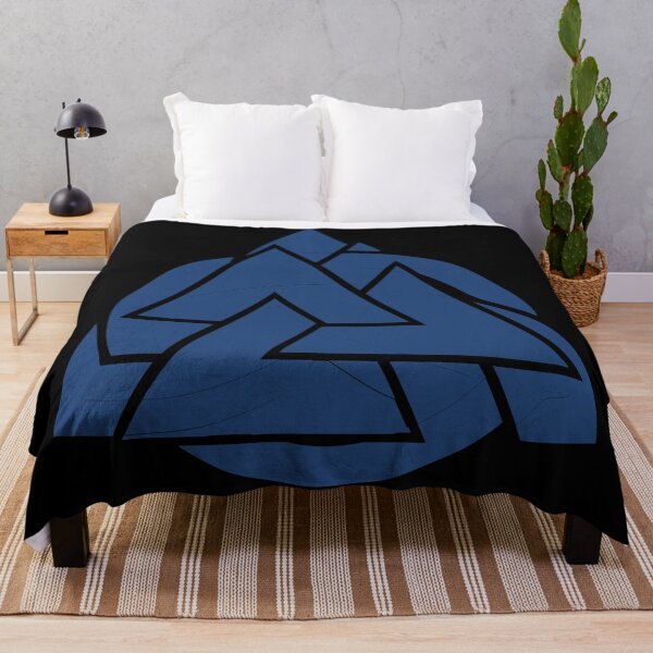 Item preview, Blue Triquetra Valknut Symbol designed and sold by Depic Spirit.