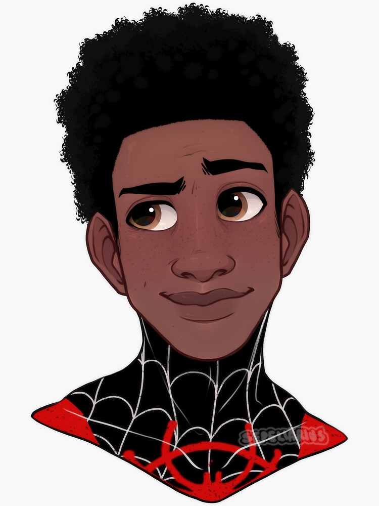 colored pencils sketch of spiderman miles morales by | Stable Diffusion