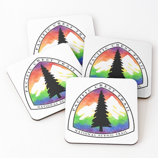 Item preview, Rainbow Pacific Crest Trail logo| Mexico to Canada  designed and sold by Deedy  Studio.