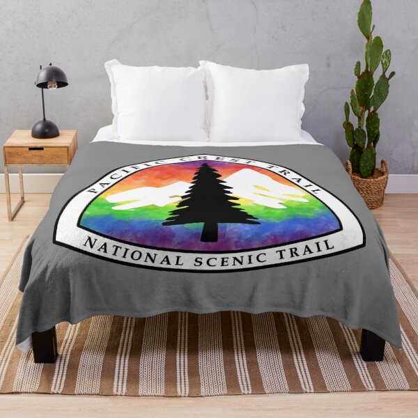 Item preview, Rainbow Pacific Crest Trail logo| Mexico to Canada  designed and sold by Deedy  Studio.