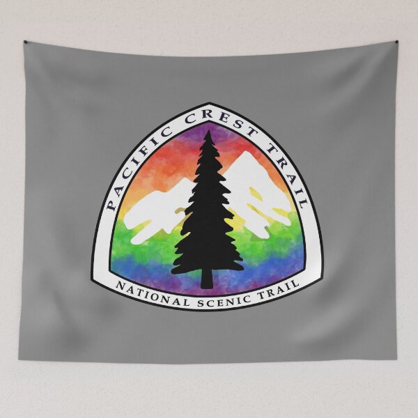 Item preview, Rainbow Pacific Crest Trail logo| Mexico to Canada  designed and sold by Deedy  Studio.