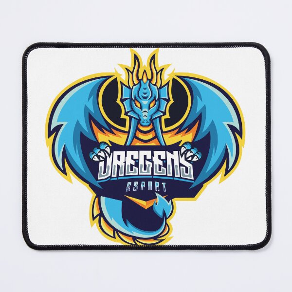 Item preview, Blue Dragon Mascot Vector Artwork designed and sold by AtonuHaque.
