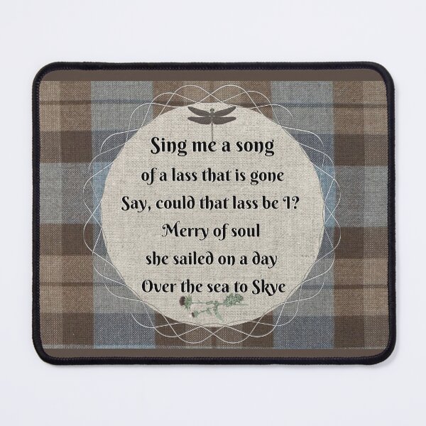 Item preview, Outlander Song - Fraser Tartan Kilt - Curved Lettering designed and sold by dealchica.