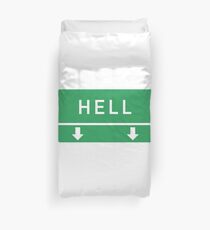 Highway To Hell Sticker & T-Shirt - Gift For Rock Fan Duvet Cover