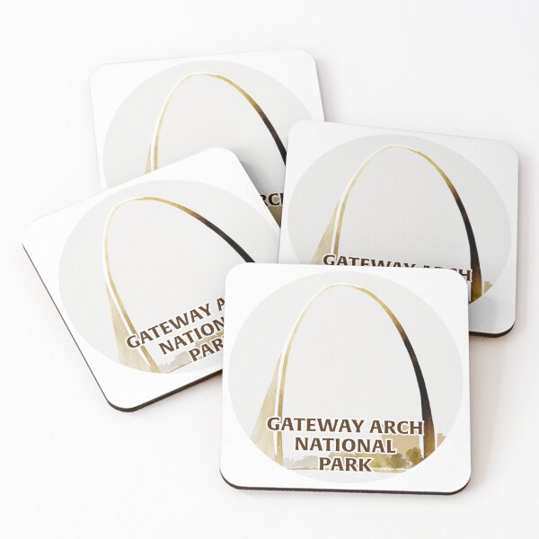Item preview, Gateway Arch National Park Boho Watercolor Circle designed and sold by PikoApparel.