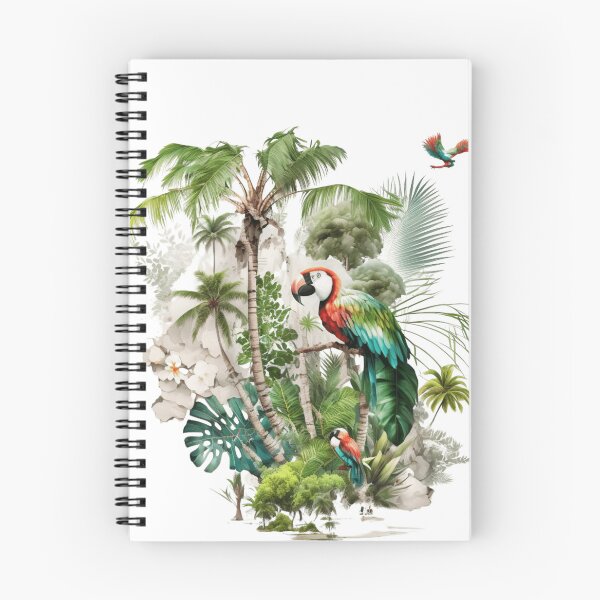 Aperçu de l'œuvre Oasis Tropicale : Créez une Escapade Luxuriante avec ce Design Floral. créée et vendue par BENMBARK.