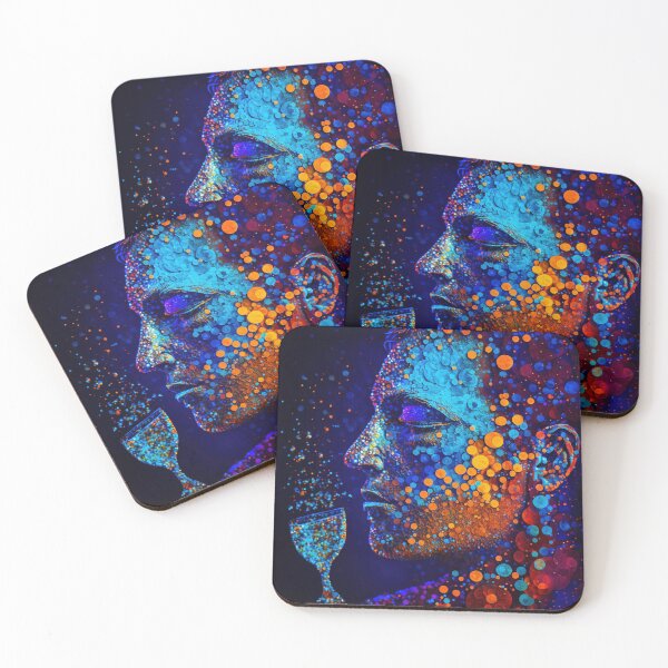 Item preview, Blue drink, Abstract Art in Psychedelic designed and sold by WindCreation.