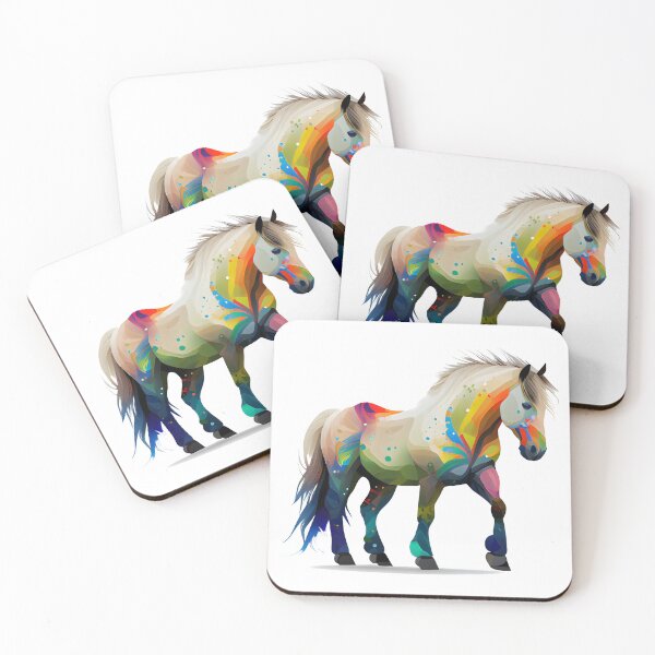 Item preview, Colorful fjord horse - artwork designed and sold by MLArtifex.