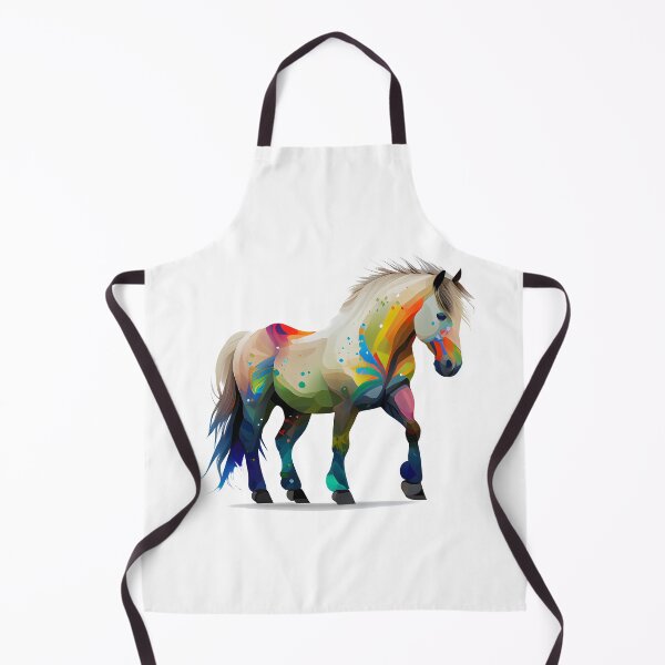 Aperçu de l'œuvre Cheval de fjord coloré - oeuvre d'art créée et vendue par MLArtifex.