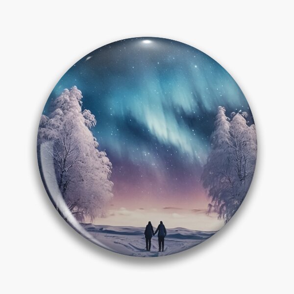 Item preview, Beautiful landscape and a couple in the snow designed and sold by AloneARTS.