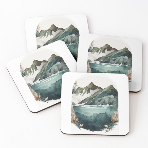 Item preview, Glacier Bay National Park Boho Watercolor Arch designed and sold by PikoApparel.