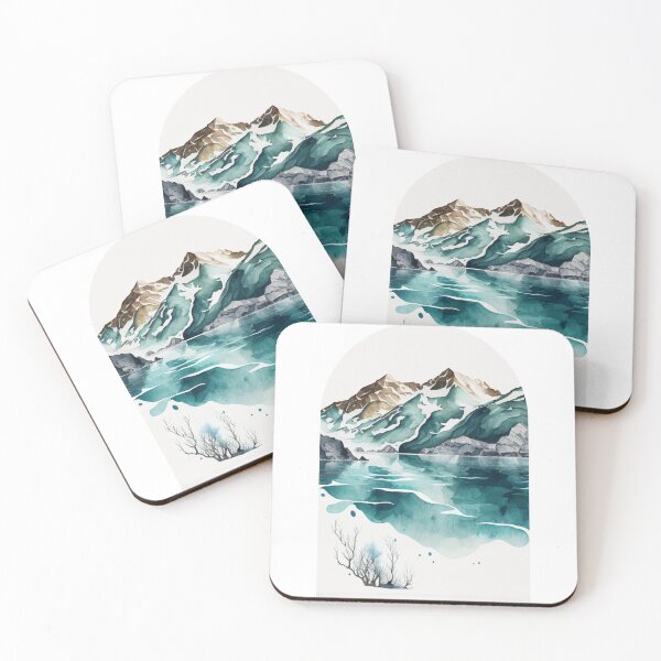 Item preview, Glacier Bay National Park Boho Watercolor Arch designed and sold by PikoApparel.