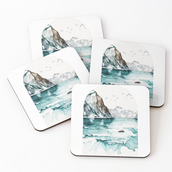Item preview, Glacier Bay National Park Boho Watercolor Arch designed and sold by PikoApparel.