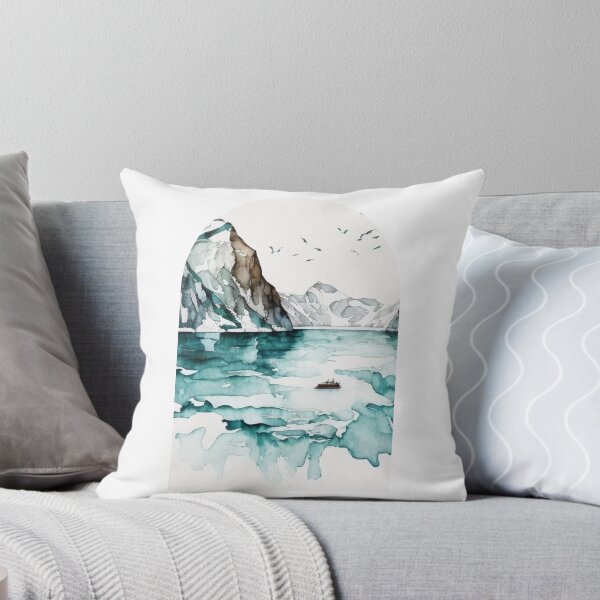 Item preview, Glacier Bay National Park Boho Watercolor Arch designed and sold by PikoApparel.
