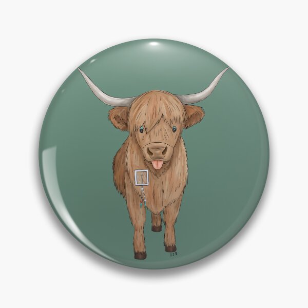 Item preview, Highland Cow with a Hickman Line (Color) designed and sold by misslovelymess.