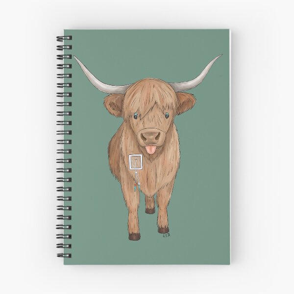 Item preview, Highland Cow with a Hickman Line (Color) designed and sold by misslovelymess.