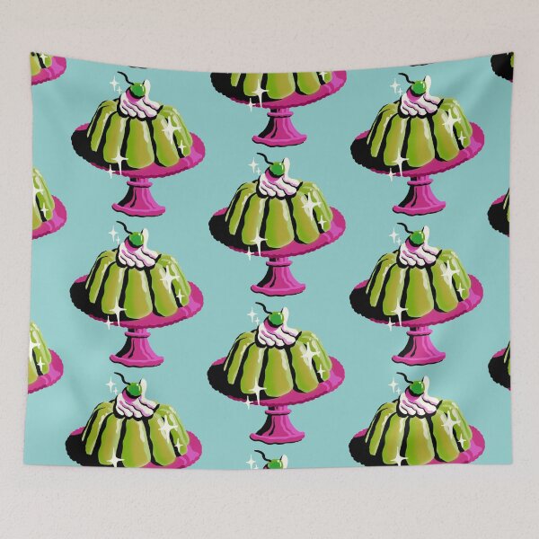 Item preview, Jello Cake - Funky Retro Eclectic Food Art designed and sold by Arcane Orchid.