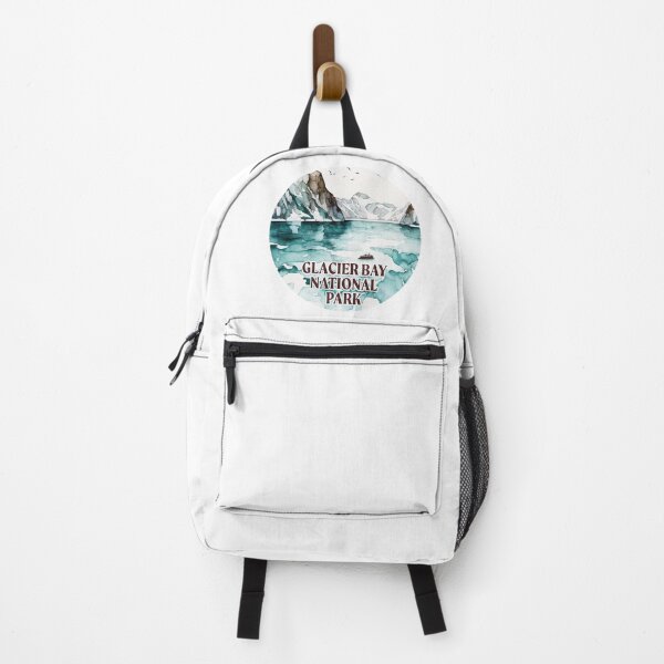 Item preview, Glacier Bay National Park Boho Watercolor Circle designed and sold by PikoApparel.