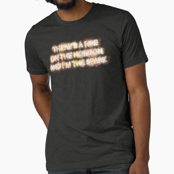 Item preview, Ashes to Ashes - Anna Bergendahl - Lyric T-Shirt "There's A Fire On The Horizon and I'm The Spark" - Melodifestivalen 2019 designed and sold by Vision-Tees.