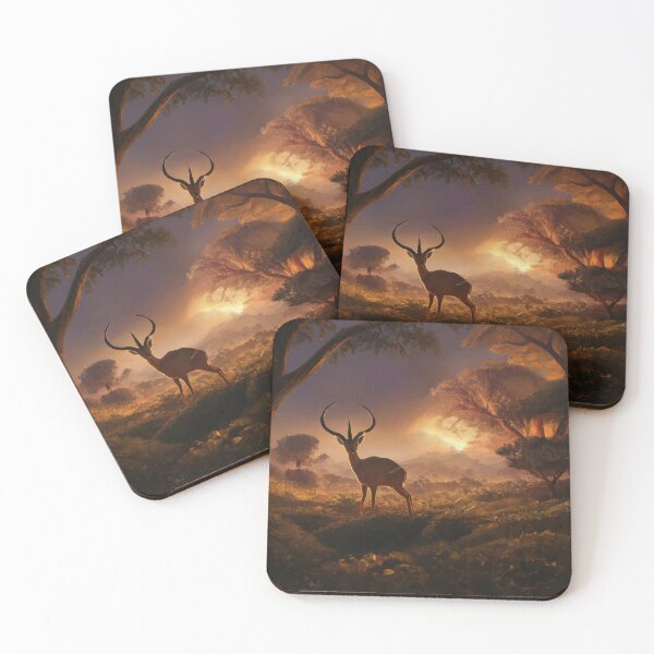 Item preview, Deer in the woods ,Nature inspired Artwork designed and sold by MerakiAndArt.