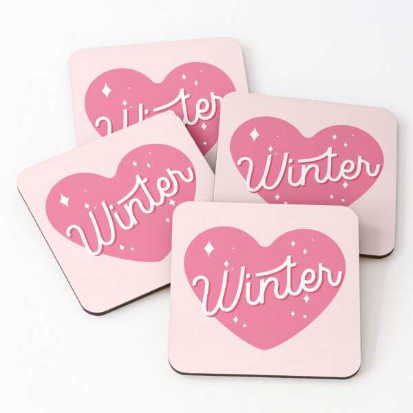 Item preview, AESPA Winter name heart MY text typography | Morcaworks designed and sold by Morcawork.