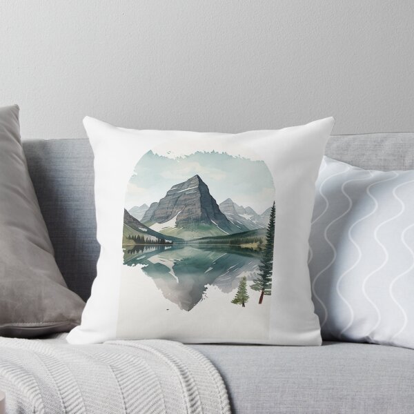 Item preview, Glacier National Park Boho Watercolor Arch designed and sold by PikoApparel.