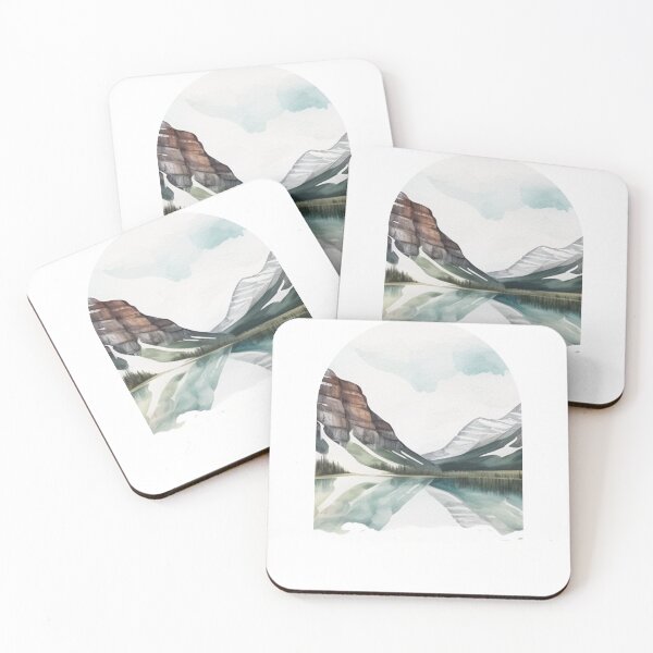 Item preview, Glacier National Park Boho Watercolor Arch designed and sold by PikoApparel.