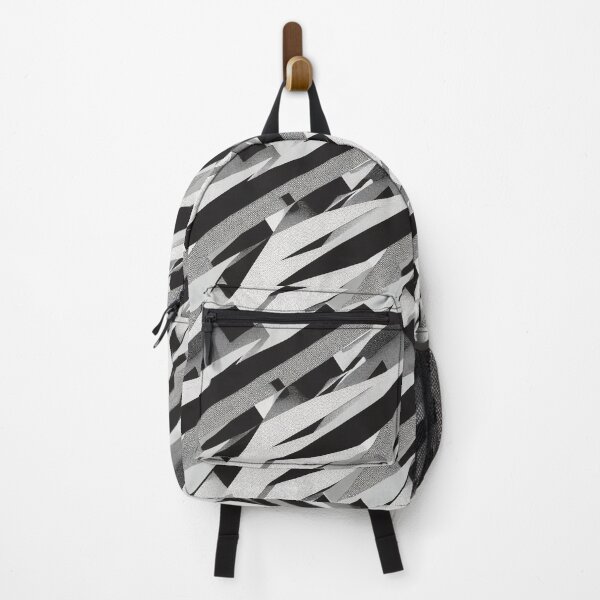 Item preview,  black and white abstract technical infinite cyberpunk  pattern designed and sold by SJG-digital.