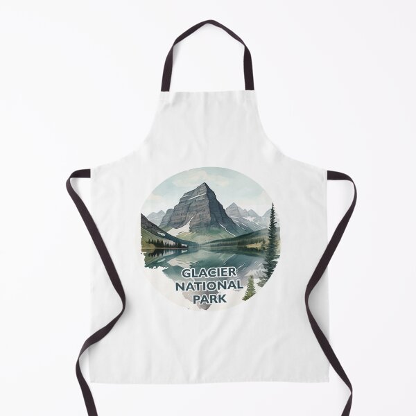 Item preview, Glacier National Park Boho Watercolor Circle designed and sold by PikoApparel.