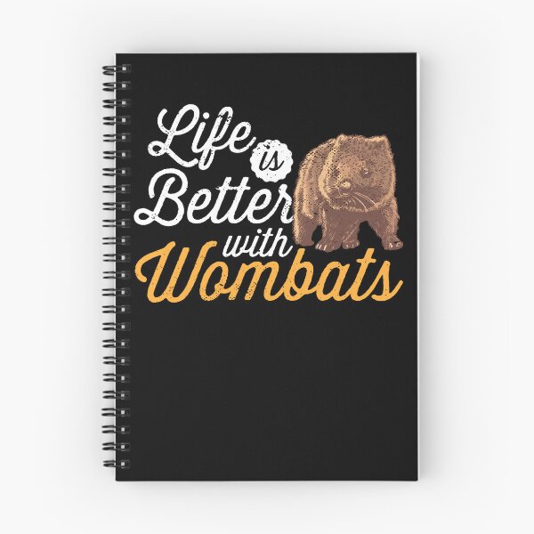 Item preview, Life is better with wombat Australia marsupial designed and sold by madgrfx.