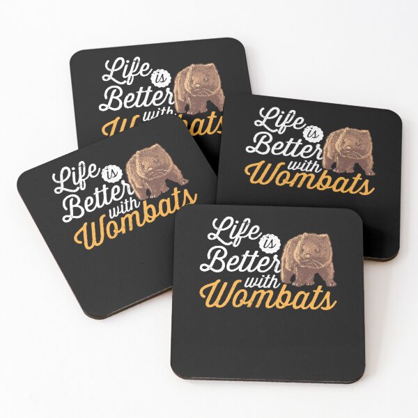 Item preview, Life is better with wombat Australia marsupial designed and sold by madgrfx.