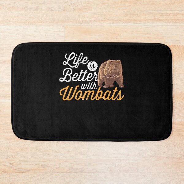 Item preview, Life is better with wombat Australia marsupial designed and sold by madgrfx.