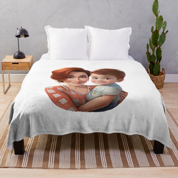 Item preview, Mom and son Cute Chibi Cartoon designed and sold by addthana.