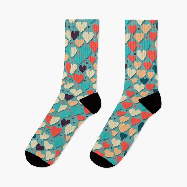Item preview, colorful hearts pattern designed and sold by QuikiPatterns.