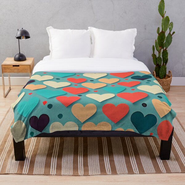 Item preview, colorful hearts pattern designed and sold by QuikiPatterns.