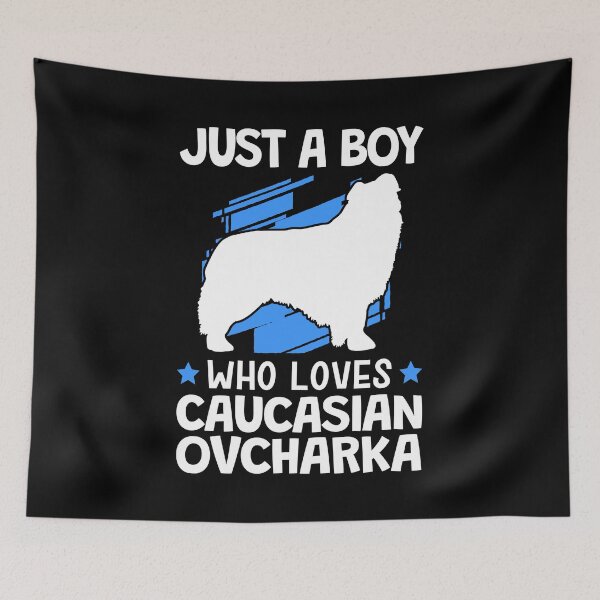 Item preview, Ovcharka boy loves Caucasian dog designed and sold by madgrfx.