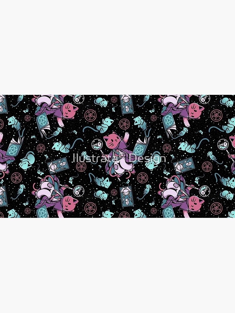 Thumbnail 5 of 5, Mouse Pad, Nekomancer Pattern designed and sold by ilustrata.