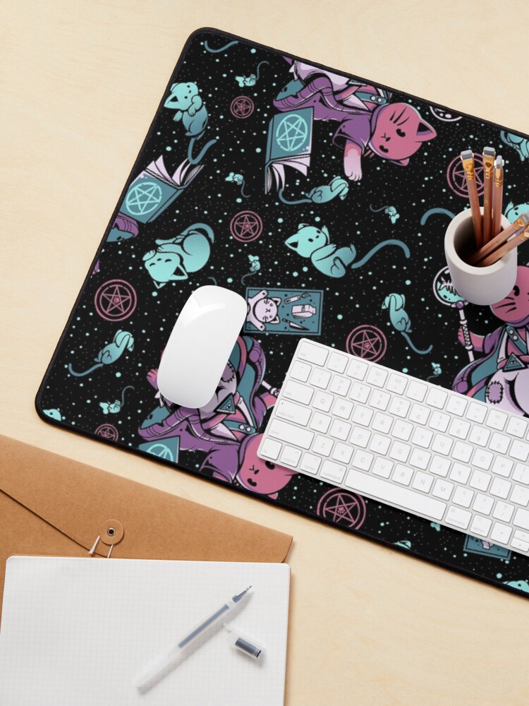 Thumbnail 3 of 5, Mouse Pad, Nekomancer Pattern designed and sold by ilustrata.