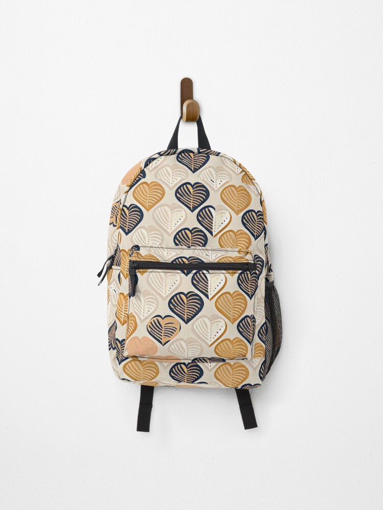 Thumbnail 1 of 3, Backpack, hearts pattern designed and sold by QuikiPatterns.